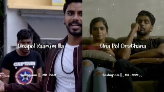 Usuraiya tholaichaen unakulla😍✨Tamil album song😍✨Tamil Lyrics whatsapp status😍✨ [upl. by Ahsiugal]