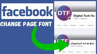 How to Change Font Style on Facebook Page on LaptopPC [upl. by Haidabez624]