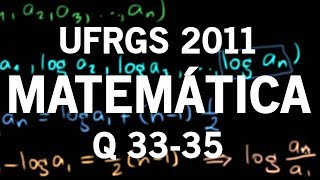 Correção UFRGS 2011 Matemática questões 33 34 e 35 [upl. by Kailey]