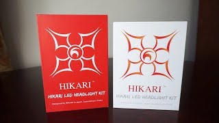 HIKARI 9600lm vs HIKARI Ultra 12000lm 6000k LED H7 Comparison Review [upl. by Atiek]