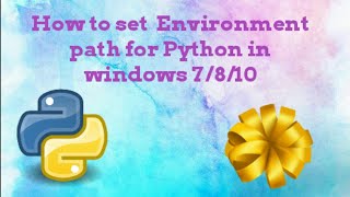 How to Add Python Path to Environment Variables in Windows 7  Tamil [upl. by Mikel]