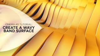 Cinema 4D Tutorial  Create a Wavy Band Surface [upl. by Henebry]