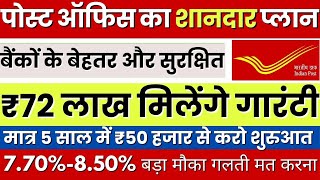 Post Office national saving certificate Scheme  New Interest Rate Rules  NSC Post Office Scheme [upl. by Chace]