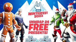 Fortnite Winterfest 2023 All Presents amp Rewards [upl. by Eneliak]