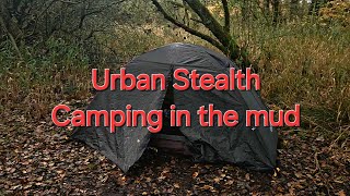 Urban stealth camp by a football pitch in town dodgy conditions UK stealth camping [upl. by Perni]