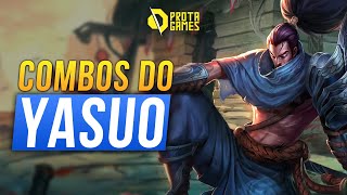 APRENDA TODOS OS COMBOS DO YASUO  LEAGUE OF LEGENDS [upl. by Nylatsyrk141]