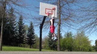 61quot 186cm White Guy Dunk Session 2 Vertical Jump Training [upl. by Elin83]