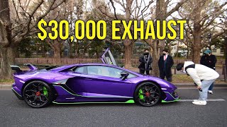 30000 Brilliant Exhaust SVJ Hits Tokyo Streets [upl. by Brenn]