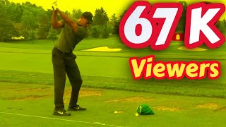 Tiger Woods  Golf swing Practice Range  Full Video [upl. by Ydnagrub974]