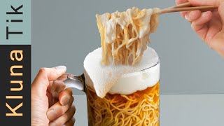 Unintentional ASMR  Slurping BEER Noodles [upl. by Gaidano]