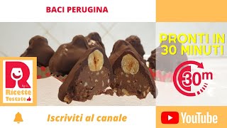 ❤️ 💕 Ricetta dei Baci Perugina fatti in casa  rapidissimi pronti in 30 minuti [upl. by Ahsyen]