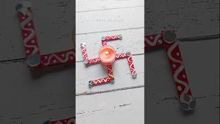 Diy Diwali Candle holderdiya holder shortsdiwalidecor diydiyaholderdiwalicraftbestfromwaste [upl. by Furlong878]