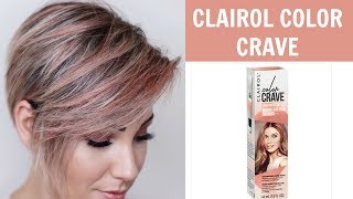 CLAIROL COLOR CRAVE REVIEW  Rose Gold [upl. by Merna]