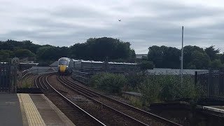 GWR Hitachi Set 802114 Is Working 1A96 1620 Penzance To London Paddington Passing Hayle [upl. by Anaujit]