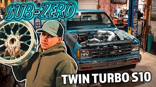 Building the CLEANEST Twin Turbo S10 Street Truck Project SUBZERO [upl. by Danella533]