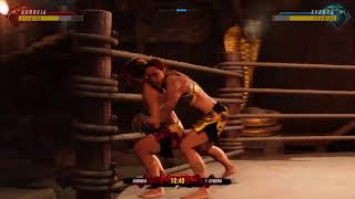 UFC 4 Bethe Correia vs Cris Cyborg in Kumite  Gameplay [upl. by Assirak]