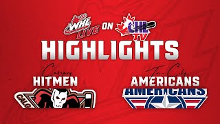 Calgary Hitmen at TriCity Americans 1111  WHL Highlights 202425 [upl. by Enidlarej]