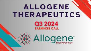 Allogene Therapeutics ALLO Q3 2024 Earnings Call [upl. by Amme813]