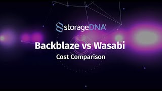 Wasabi or Backblaze  Cost Comparison  StorageDNA [upl. by Rhodes709]