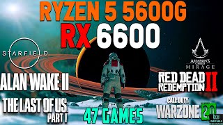 RX 6600  Ryzen 5 5600G Test in 47 Latest Games in Late 2023 [upl. by Leclair]