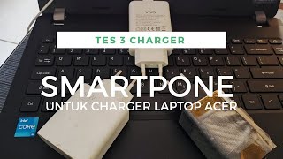 Laptop Acer TravelMate P214 Series Test charging smartphone [upl. by Atilek642]