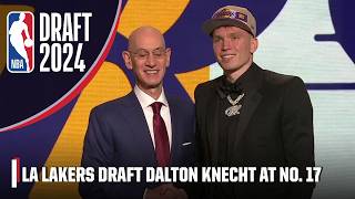 The Los Angeles Lakers draft Dalton Knecht with the 17th pick in the 2024 NBA Draft  2024 NBA Draft [upl. by Yekcir]