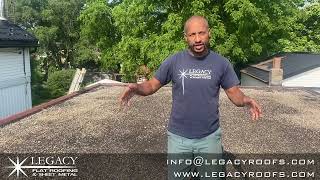 Residential Garage Flat Roof Replacement Granton Ontario  Legacy Flat Roofing [upl. by Isidore]