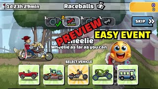 New Team Event Preview  Raceballs Hill Climb Racing 2 [upl. by Oeniri]