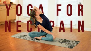 Yoga For Neck and Shoulder Pain  Safe Easy amp Gentle Neck Stretches for Beginners  20 Minutes [upl. by Inilahs]