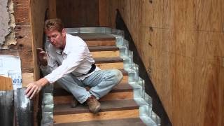 Install metal flashing on stairs before stucco [upl. by Lister]