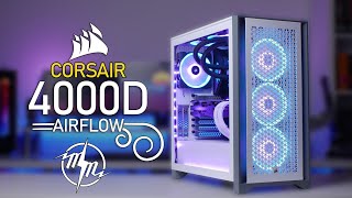 Corsair 4000D Airflow  Review  MIKE MIKESKA [upl. by Ilrebmik]