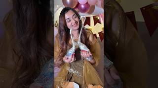 Birthday Gifts For Me🎁🥹✨ shorts trendingshorts celebration minivlog viral meghachaube [upl. by Atinuj669]