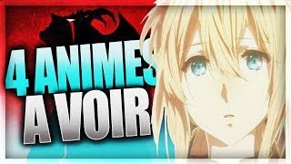 4 ANIMES A VOIR ABSOLUMENT POUR LHIVER 2018 [upl. by Nodlehs]