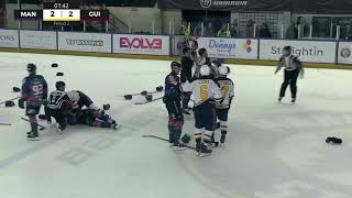 Manchester Storm vs Guildford Flames EIHL Brawl 11124 [upl. by Vange956]