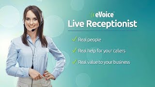 Get a Live Receptionist with eVoice [upl. by Ellevel]