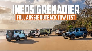 INEOS Grenadier Outback Tow Test  5000km Two Caravans [upl. by Enialb991]