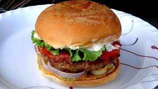 আমেরিকান বার্গার বানানোর রেসিপি  Bangladeshi American Burger Recipe  Beef Burger Bananor Recipe [upl. by Llehsar]