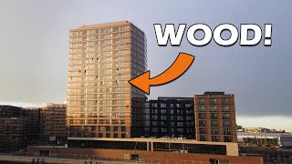 Building a 19 Storey Building OUT OF WOOD  CINEMATIC TIMELAPSE 4K  Roots [upl. by Lateh]