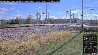 MOKAN Railcams Springfield Missouri BNSF Thayer North Subdivision MP 20470 RECURRENT STREAM [upl. by Ottavia]