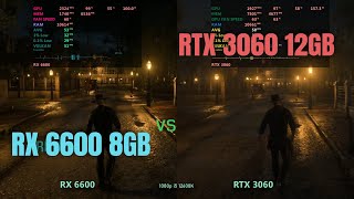 RX 6600 vs RTX 3060 1080p [upl. by Manville]