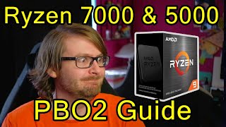 Ryzen 7000 amp 5000 Precision Boost Overdrive 2 Guide [upl. by Yssim]