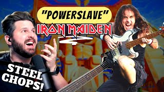 First Time Seeing IRON MAIDEN Live Bass Teacher REACTS to Steve Harris playing quotPOWERSLAVEquot [upl. by Breena792]