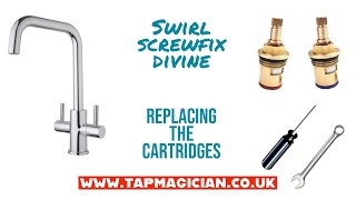 Swirl divine  replacing the ceramic cartridges repair leaking tap tapmagician [upl. by Llennoc]