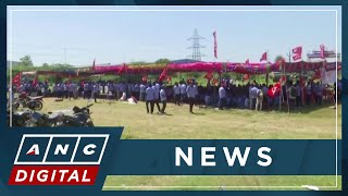 Striking Samsung workers to meet Indian state labour minister for talks  ANC [upl. by Ashbaugh242]