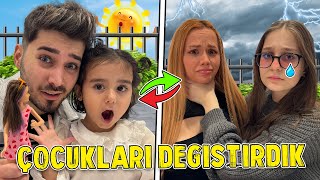 ALİ SÜRÜCÜ İLE ÇOCUKLARI DEĞİŞTİRDİK   ELİF BANA ÇOK KÖTÜ DAVRANDI  AliSurucu OykuKarta [upl. by Aitselec]