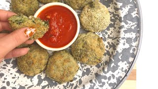 CROQUETAS DE ARROZ Y ESPINACA muy faciles y con pocos ingredientes 🍚✨ [upl. by Esmerolda]