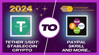 Transfer TETHER USDT to PAYPAL USD amp EUR Withdraw Exchange Tutorial  Instant Process [upl. by Nnylesor]