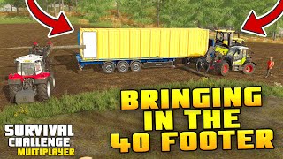 ITS GETTING SERIOUS 40 FOOTER TIME  Survival Challenge COOP  FS22  Episode 80 [upl. by Sito]