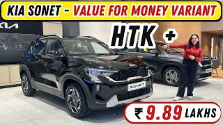 2024 Kia Sonet Facelift Value for Money Variant Sonet HTK Variant at Rs 989 Lakh  Nexon Rival🔥 [upl. by Dominica117]