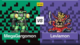 Digimon TCG Megagargomon vs Leviamon BT15 Match [upl. by Jopa]